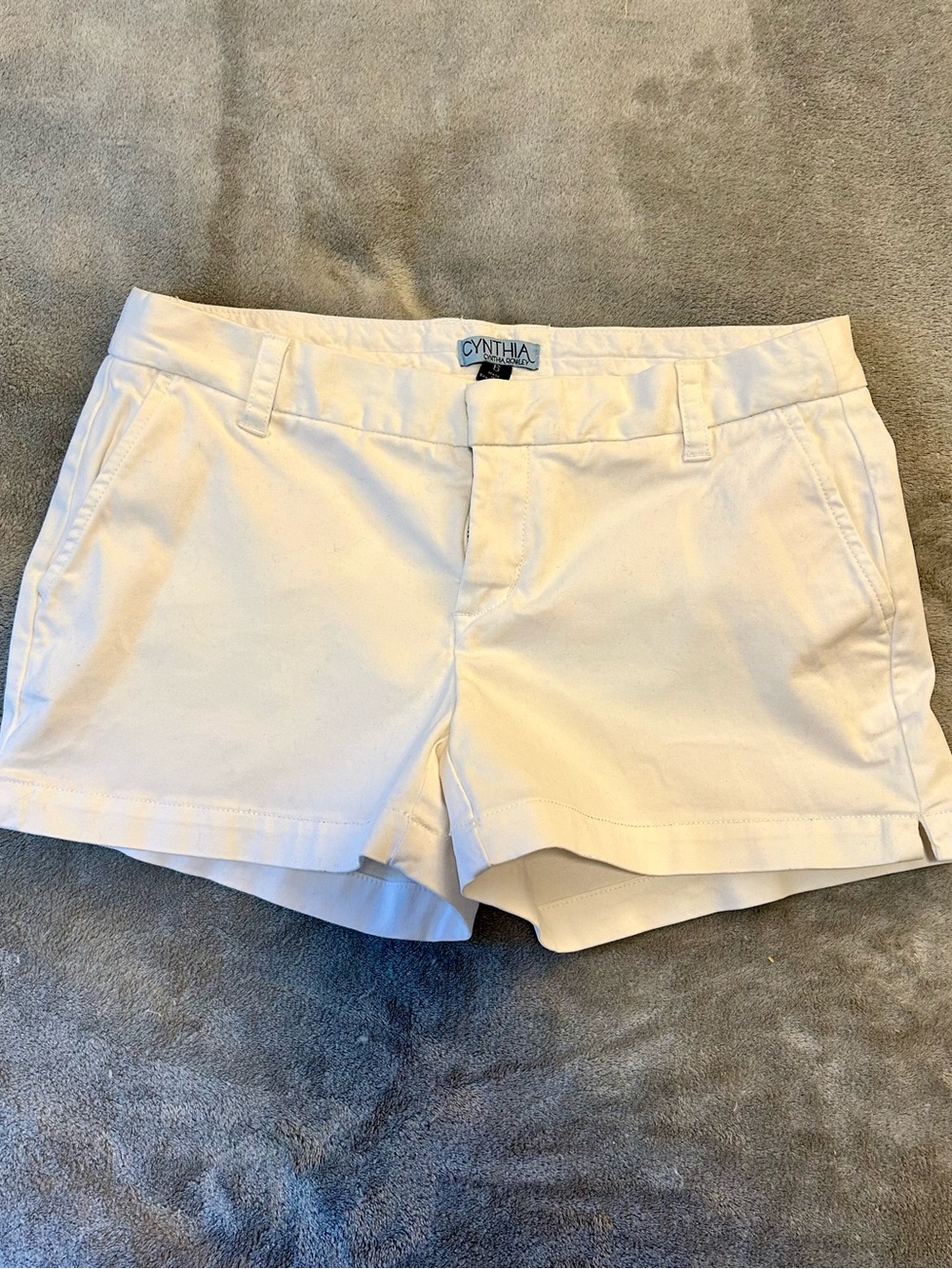 Cynthia Rowley White Cotton Blend Women's Shorts